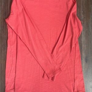 J. Jill Pink Fitted Long Sleeve Tee